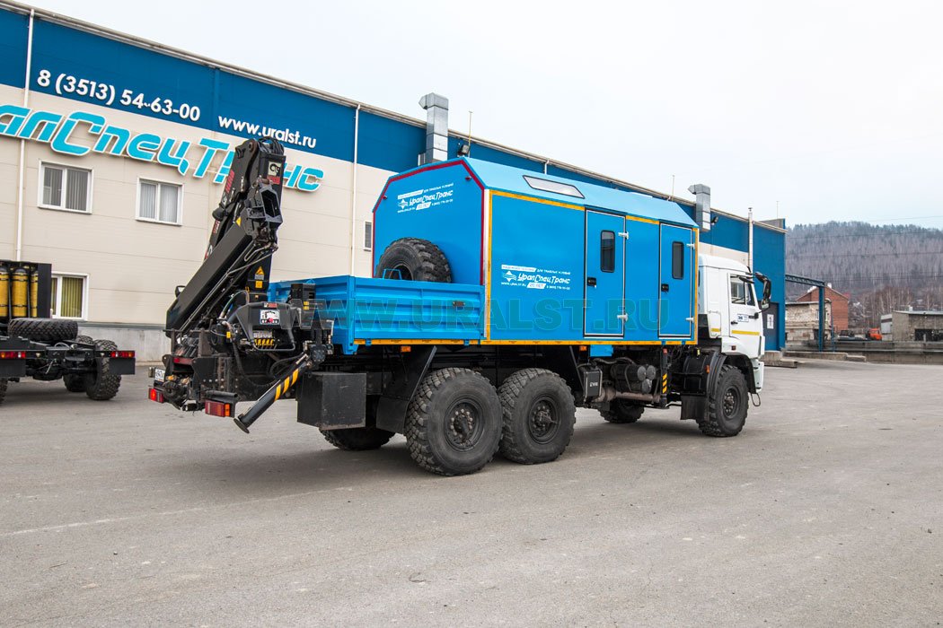 ПАРМ с КМУ HIAB 166В УСТ 5453 Камаз 43118-76RR