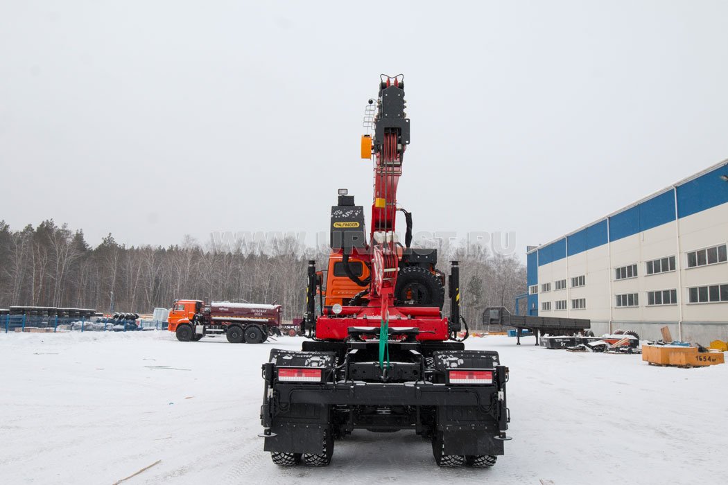Седельный тягач с КМУ ИТ-180 (тросовый) УСТ 5453 Камаз 65225