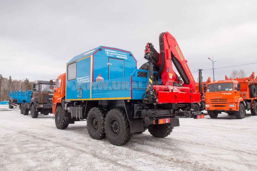 Мобильная ремонтная мастерская АРОК с КМУ ИМ-150N УСТ Камаз 43118
