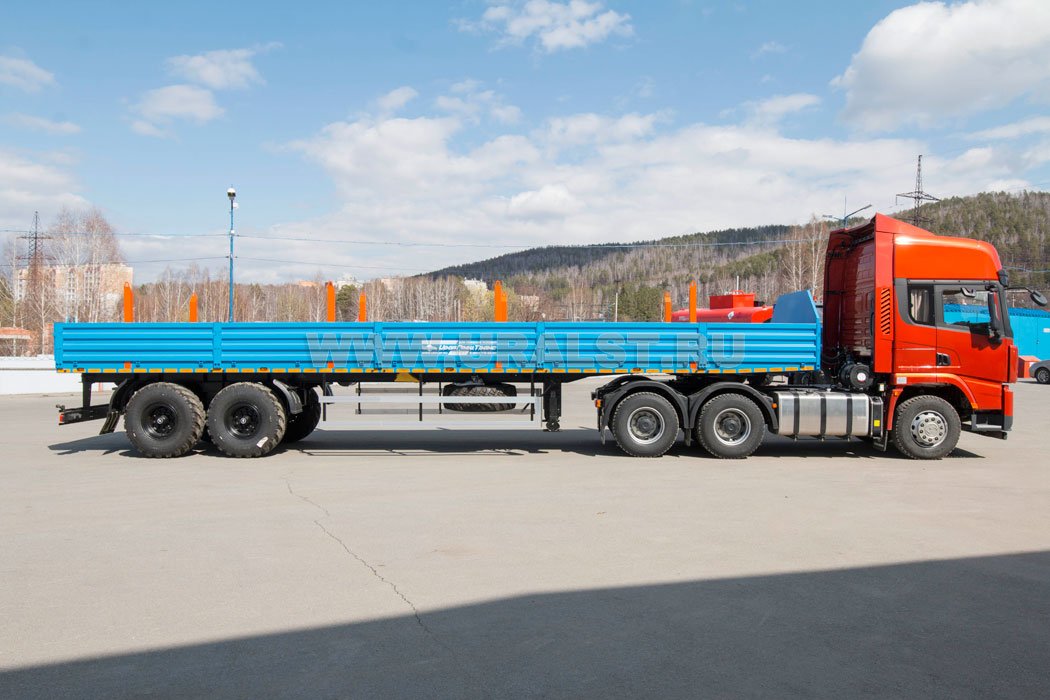 Седельный тягач SHACMAN SX42584V324 + Полуприцеп бортовой ППБ 20Б-21-12К
