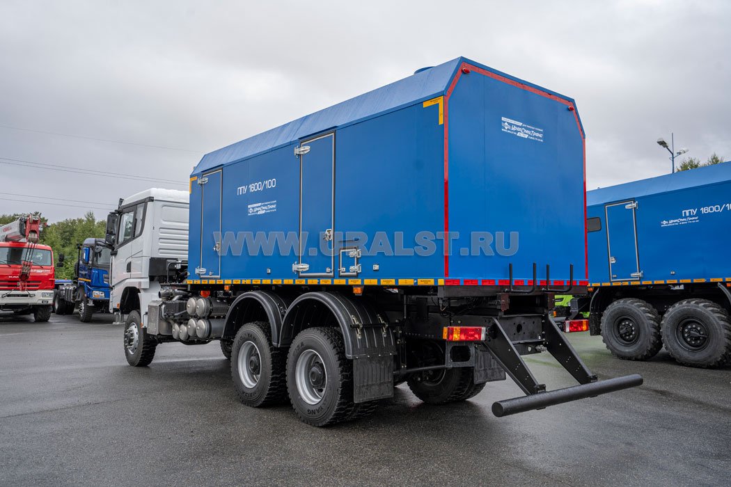 Передвижная парогенераторная установка ППУ 1600/100  УСТ 5453 SHACMAN SX32586V385 6х6, база 4575мм насос Kopper Pumps
