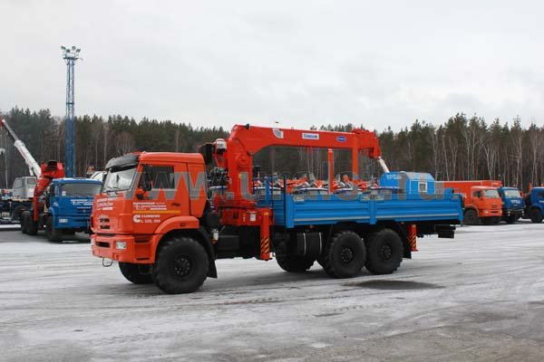 Лесовоз бортовой Камаз с КМУ KS-1256G-II