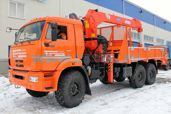 Лесовоз бортовой Камаз с KS-1256G-II