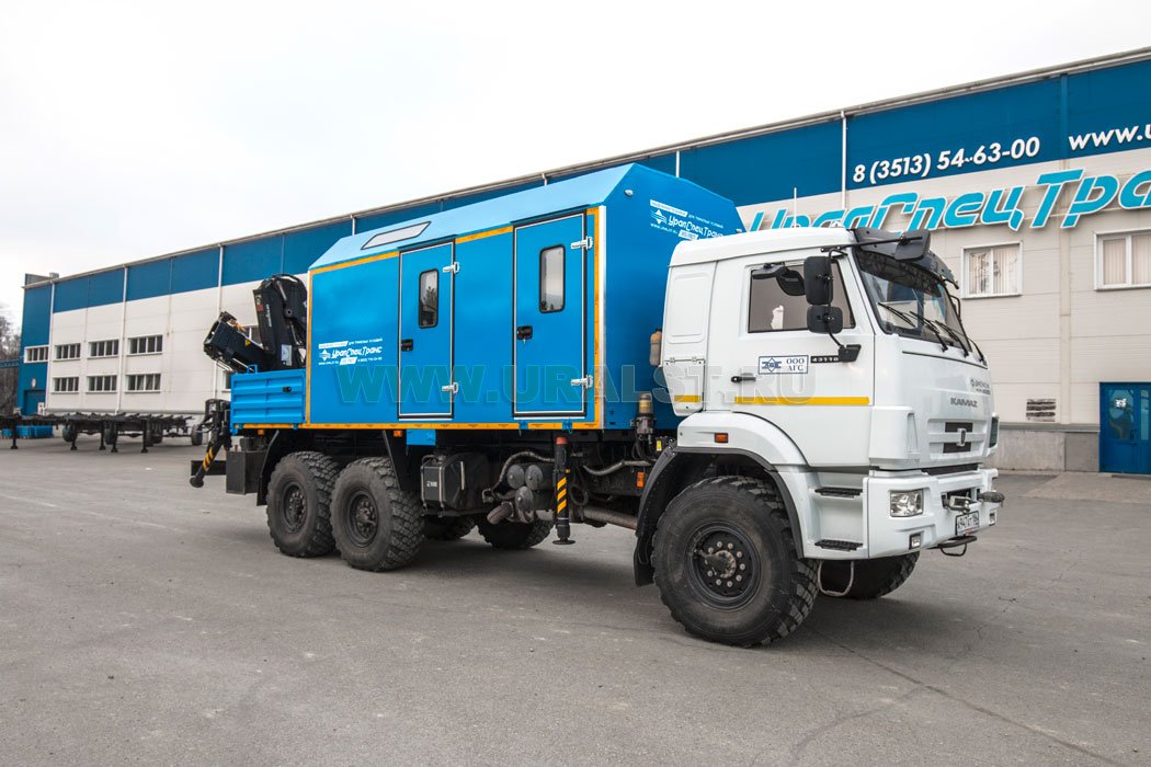 ПАРМ с КМУ HIAB 166В УСТ 5453 Камаз 43118-76RR