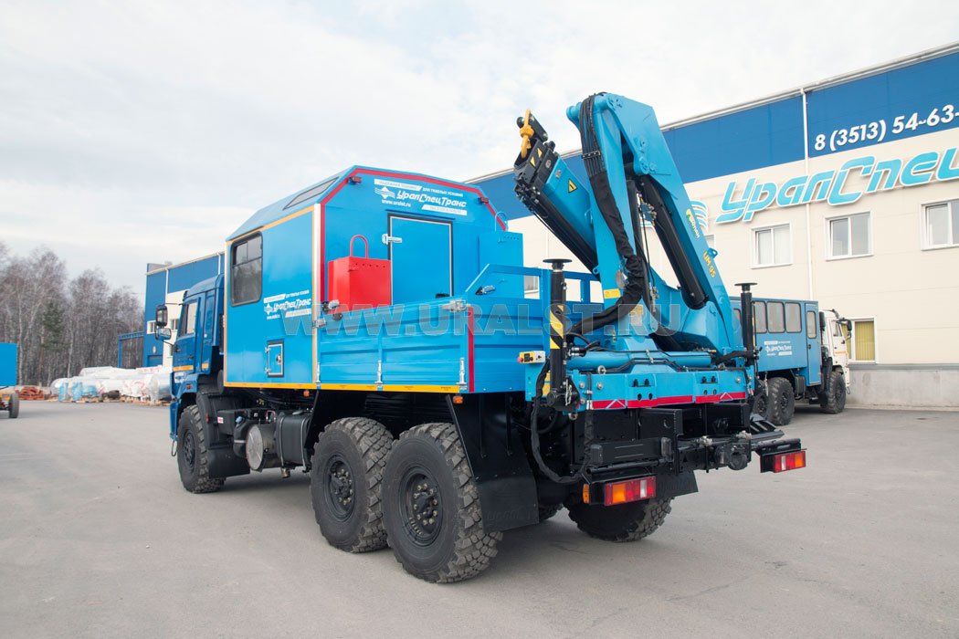 Фургон Камаз Передвижная авторемонтная мастерская (АНРВ) с КМУ ИМ-95