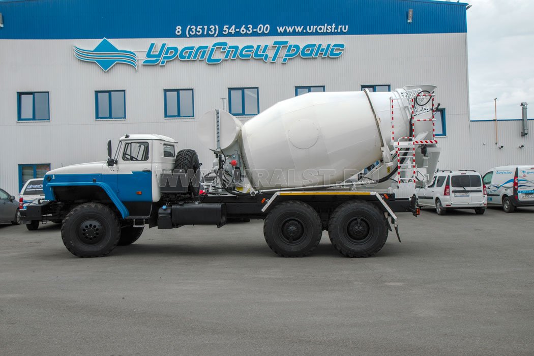 Автобетоносмеситель АБС 6АП-У УСТ 54536G Урал 4320-60Е5, утепление