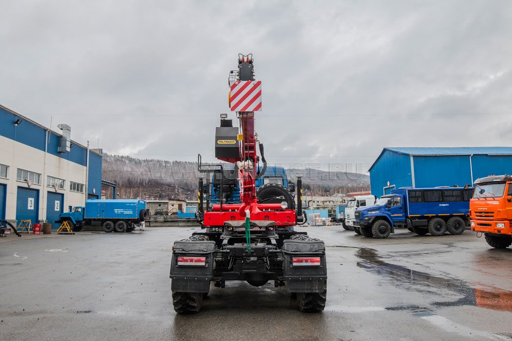 Седельный тягач с КМУ ИТ-150 (тросовый) УСТ 5453JA Камаз 53504-6030-50