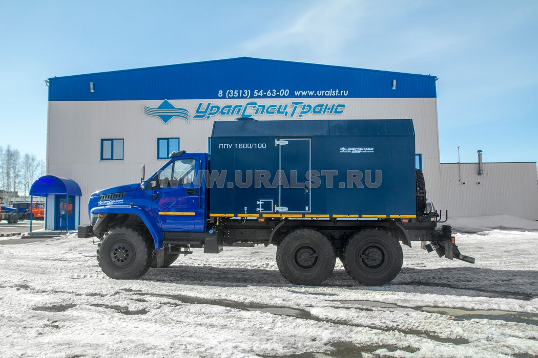 Передвижная парогенераторная установка ППУА 1600/100 Урал NEXT 5557-72Е5Г38