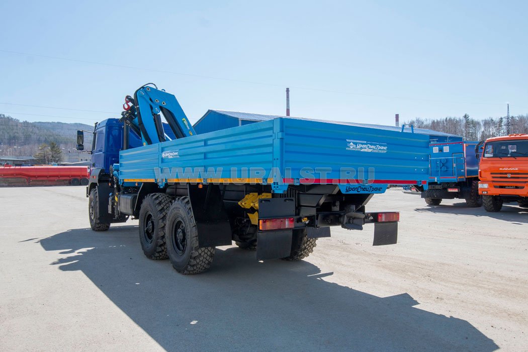 Бортовой автомобиль с КМУ ИМ-240 УСТ 5453 Урал 4320-4971-82 сп.м.