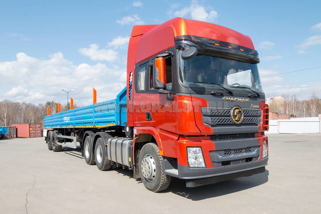 Седельный тягач SHACMAN SX42584V324 + Полуприцеп бортовой ППБ 20Б-21-12К