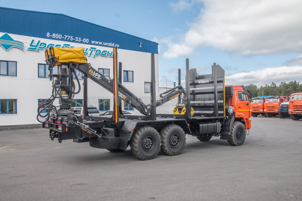 Сортиментовоз с манипулятором VPL100-76L УСТ 5453СВ Камаз-43118-50