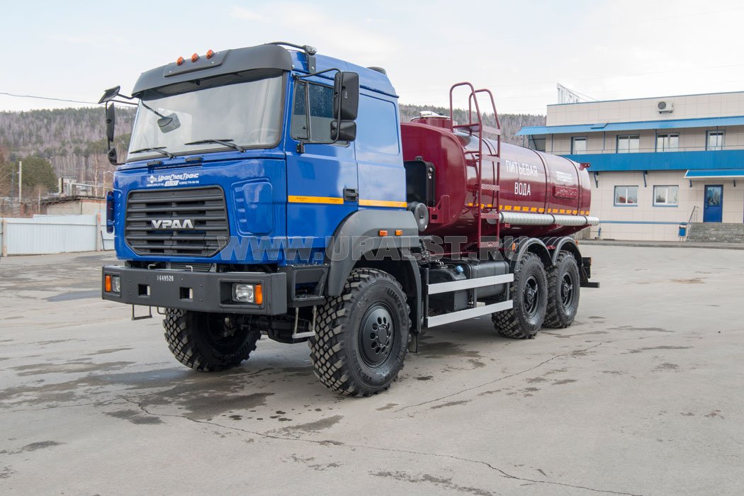 Автоцистерна АЦПТ-10НО УСТ 5453 Урал 5557-4551-82 насос, обогрев, сп. м.