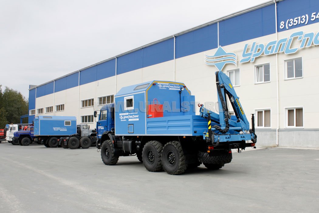 Агрегат наземного ремонта водоводов Камаз 43118 с КМУ ИМ-55