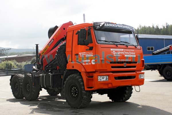 Седельный тягач Камаз с КМУ Palfinger РK-15500А